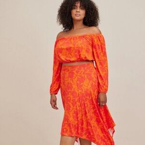 Orange Two-Piece Outfit